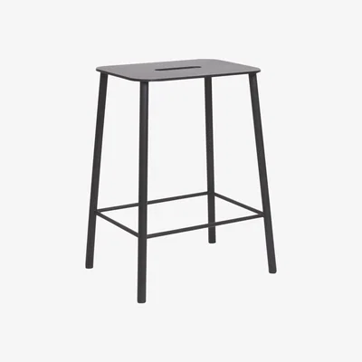 Made in Design Adam Outdoor Stool - / H 50 cm by Frama Black