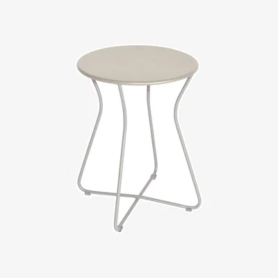 Made in Design Cocotte Stool metal grey / End table - H 45 cm / Metal - Fermob