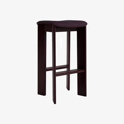 Made in Design Chisel 30 High High stool textile purple / Height: 75 cm - Fabric upholstery - Hay