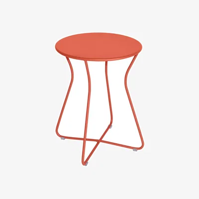 Made in Design Cocotte Stool metal orange / End table - H 45 cm / Metal - Fermob