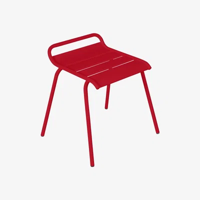 Made in Design Monceau Stackable stool - / Steel by Fermob Red