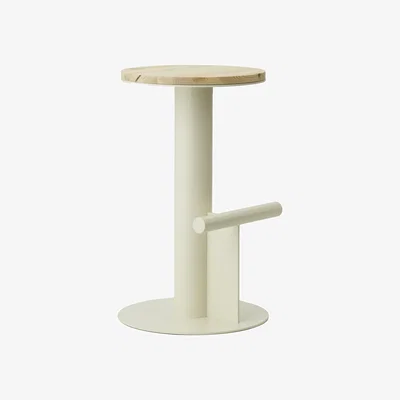 Made in Design Pole High stool metal beige / H 65 cm - Normann Copenhagen