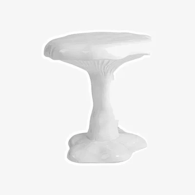 Made in Design Amanita Stool plastic material white / Fibreglass - Ø 44 x H 41 cm - Seletti