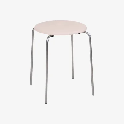 Made in Design Petit Rond Stool metal / Leather seat - Frama
