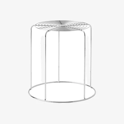 Made in Design Wire VP11 Stackable stool metal / Verner Panton, 1981 - &tradition