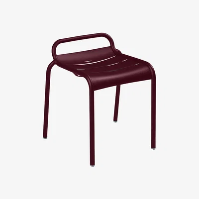Made in Design Luxembourg Stackable stool - / Aluminium by Fermob Red