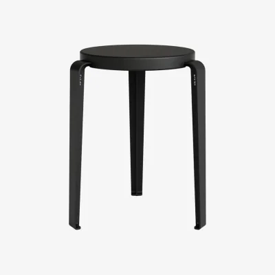 Made in Design Lou Chroma Stackable stool wood black / Eco-certified wood - TIPTOE
