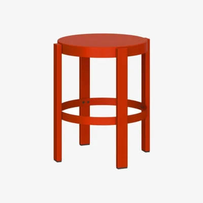 Made in Design Doon Stool metal red / H 45 cm - NOO.MA
