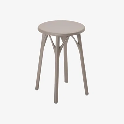 Made in Design Stool A.I. LIGHT plastic material / H 45 cm - Designed by artificial intelligence / Recycled - Kartell