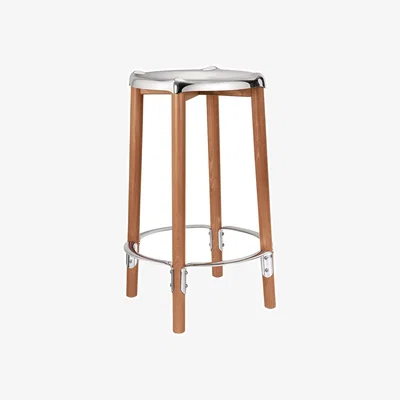 Made in Design Poêle Collection High stool metal / By Philippe Starck - H 65 cm - Alessi
