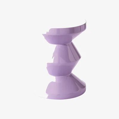 Made in Design Zig Zag Stool plastic material purple - Pols Potten