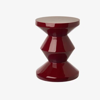 Made in Design Zig Zag Stool - Plastic by Pols Potten Red