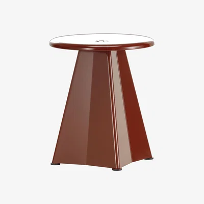 Made in Design Métallique Stool metal red / Jean Prouvé (1936 - Vitra