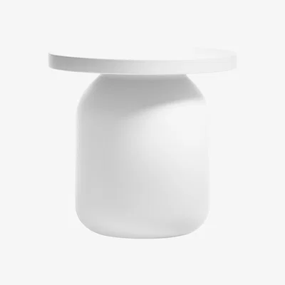 Made in Design Juju Luminous low stool - LED RGB - Wireless by Serralunga White