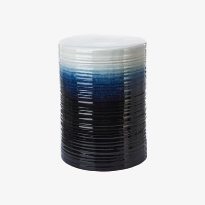 Made in Design Lagoon Stool - / Ceramic - Ø 33 x H 45 cm by Pols Potten Blue