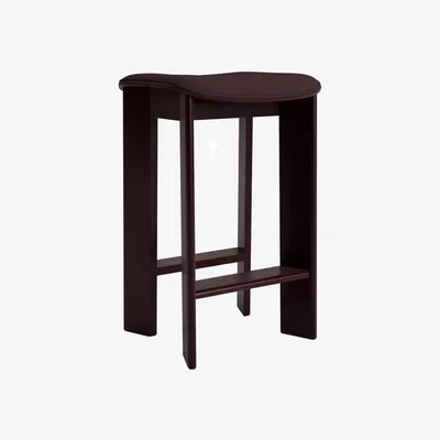 Made in Design Chisel 30 Low High stool textile brown / Height: 65 cm - Fabric upholstery - Hay