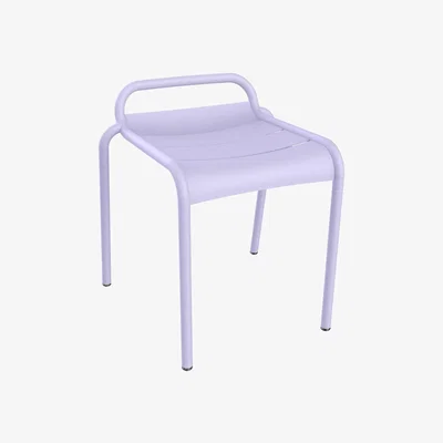 Made in Design Luxembourg Stackable stool metal purple / Aluminium - Fermob