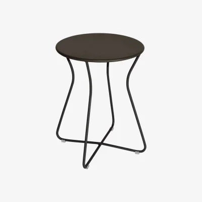 Made in Design Cocotte Stool metal brown / Side table - H 45 cm - Fermob