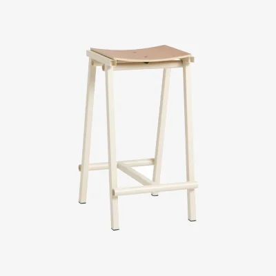 Made in Design Taburete 8 High stool metal beige / H 65 cm - Hay
