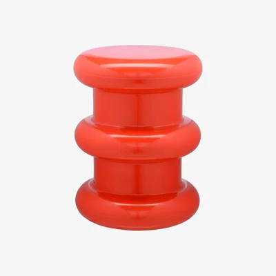 Made in Design Pilastro Stool - H 46 x Ø 35 cm - By Ettore Sottsass by Kartell Red