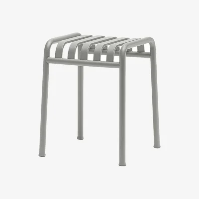 Made in Design Palissade Stool metal grey H 45 cm  - R & E Bouroullec - Hay