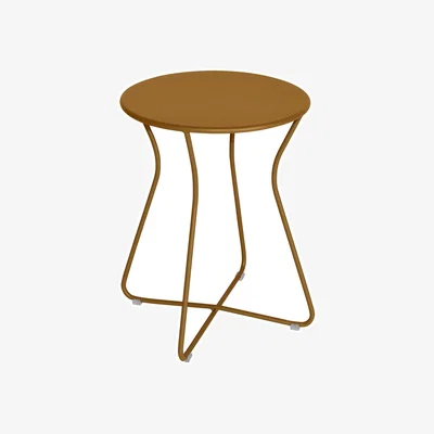 Made in Design Cocotte Stool metal yellow / End table - H 45 cm - Fermob