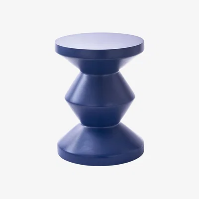 Made in Design Zig Zag OUTDOOR Stool composite material blue - Pols Potten