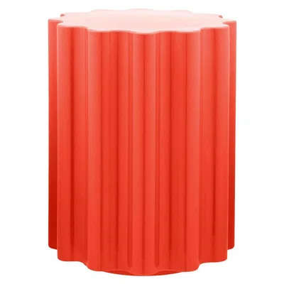Made in Design Colonna Stool - H 46 x Ø 34,5 cm - By Ettore Sottsass by Kartell Red