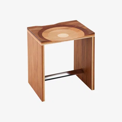 Made in Design Ripples Stool by Horm Natural wood