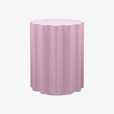 Made in Design Colonna Stool - H 46 x Ø 34,5 cm - By Ettore Sottsass by Kartell Pink