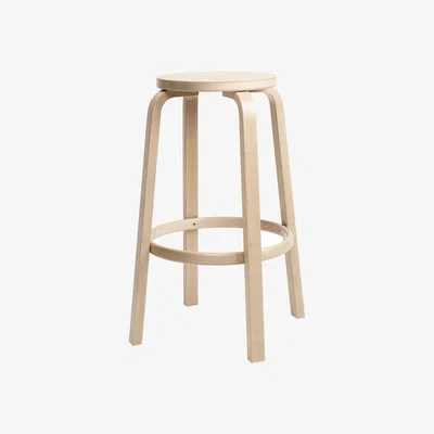 Made in Design 64 High stool natural wood / H 75 cm - Alvar Aalto, 1935 - ARTEK