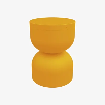 Made in Design Piapolo Stool metal yellow / Coffre rangement - Fermob
