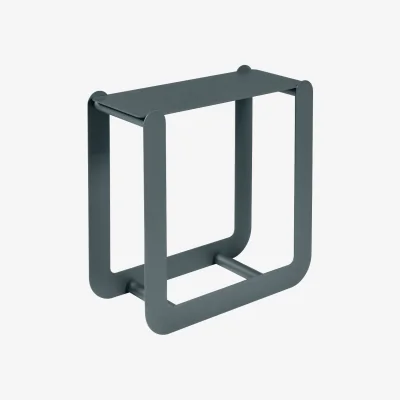 Made in Design Nevado Wood holder - / Stool - L 60 x H 60 cm by Fermob Grey