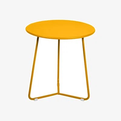 Made in Design Cocotte End table metal yellow / Stool - Ø 34 x H 36 cm - Fermob