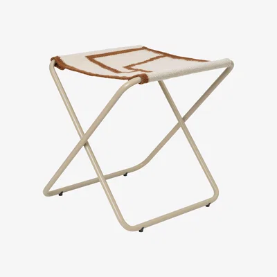 Made in Design Desert folding stool - / Recycled plastic bottles - Beige structure by Ferm Living Beige