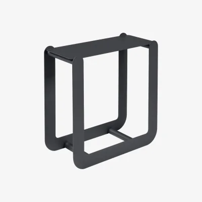 Made in Design Nevado Wood holder - / Stool - L 60 x H 60 cm by Fermob Black