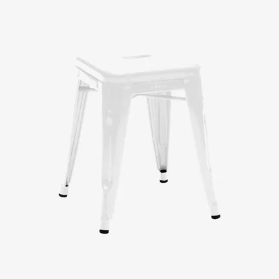 Made in Design H Stackable stool - Lacquered steel - H 45 cm by Tolix White