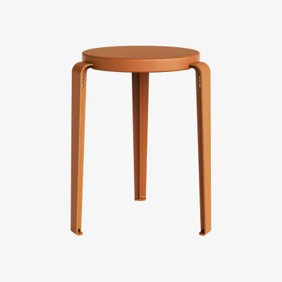 Made in Design Lou Chroma Stackable stool wood red / Eco-certified Wood - TIPTOE