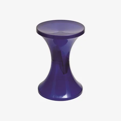 Made in Design Tam Tam Krystal Stool plastic material blue / 1968 Reissue - Stamp Edition