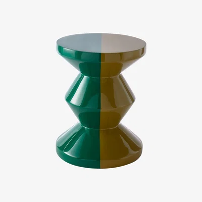 Made in Design Stool Zig Zag by Carice van Houten plastic material / Limited edition - Lacquered plastic - Pols Potten