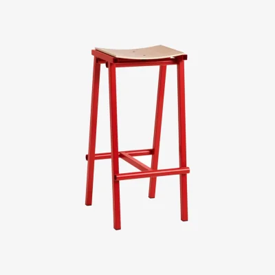 Made in Design Taburete 8 High stool metal red / H 75 cm - Hay