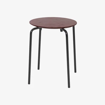 Made in Design Herman Stackable stool - / Wood & metal by Ferm Living Red