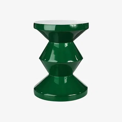 Made in Design Zig Zag Stool - Plastic by Pols Potten Green