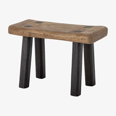 Made in Design Hern Stool natural wood / End table - 45.5 x 20.5 x H 20.5 cm - Bloomingville