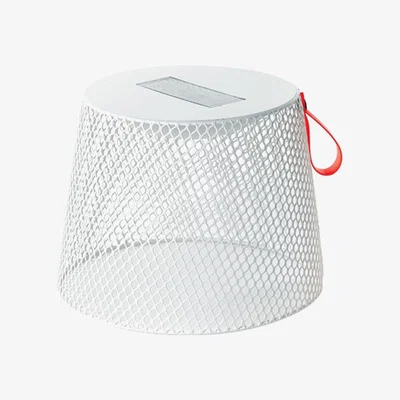 Made in Design Ivy Luminous low stool - Solar power by Emu White