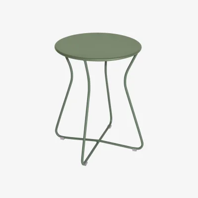 Made in Design Cocotte Stool metal green / End table - H 45 cm / Metal - Fermob