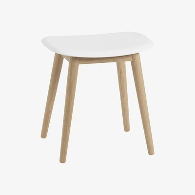 Nordic Nest Muuto Fiber stool Natural white oak legs