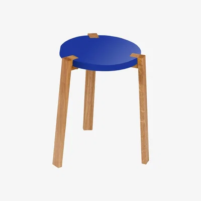 Nordic Nest A2 Happy Pall Blue oak legs