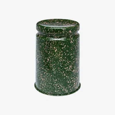 Nordic Nest Hem Last stool Ø32x44 cm Green-pink splatter