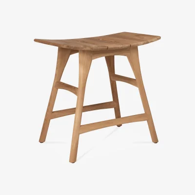 Nordic Nest Ethnicraft Osso outdoor stool Teak 50 cm